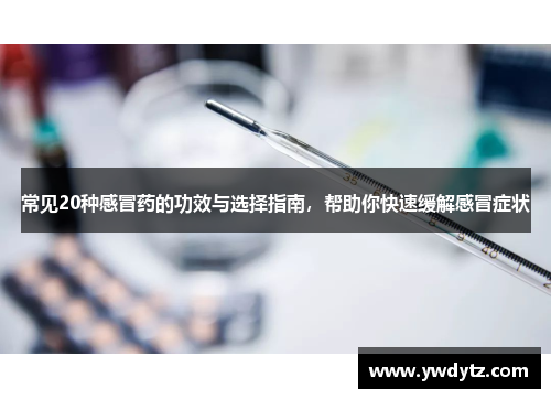 常见20种感冒药的功效与选择指南，帮助你快速缓解感冒症状